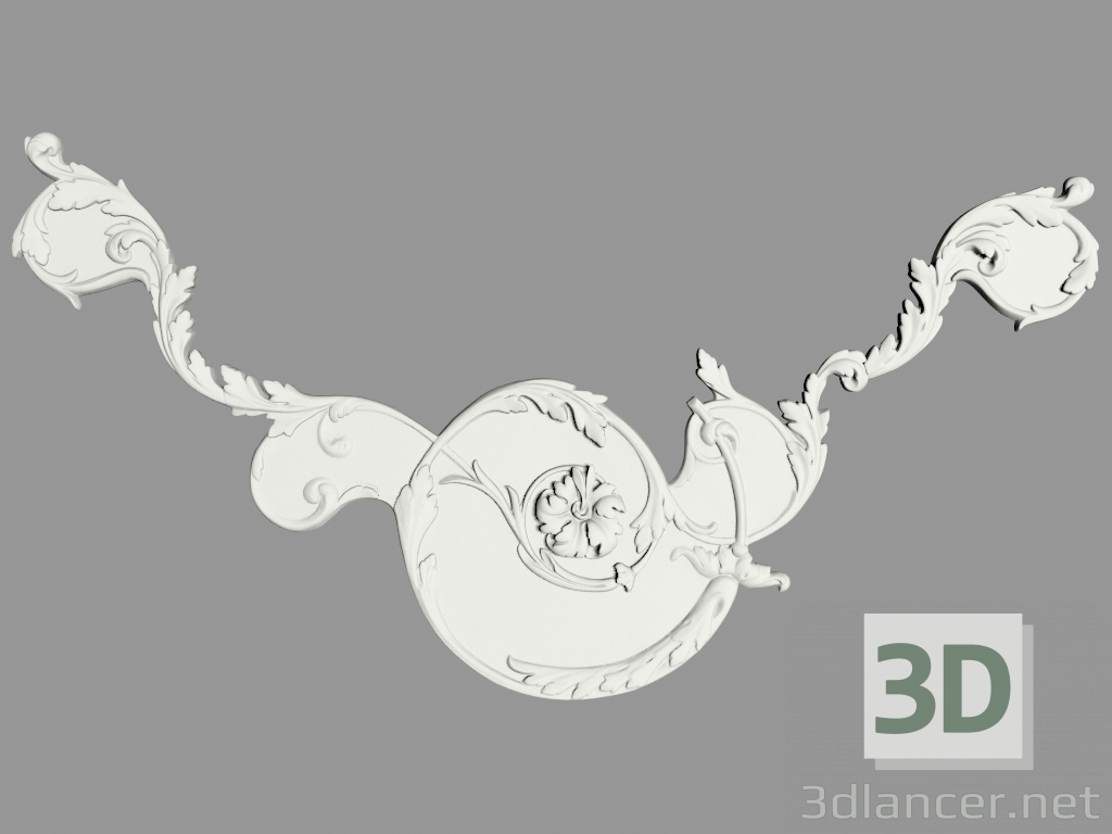 3d model Decorative angle (FU3b) - preview