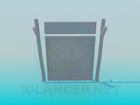 3d model Puertas de madera - vista previa