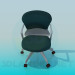 3d model Office chair with wheels - preview