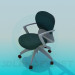 3d model Office chair with wheels - preview