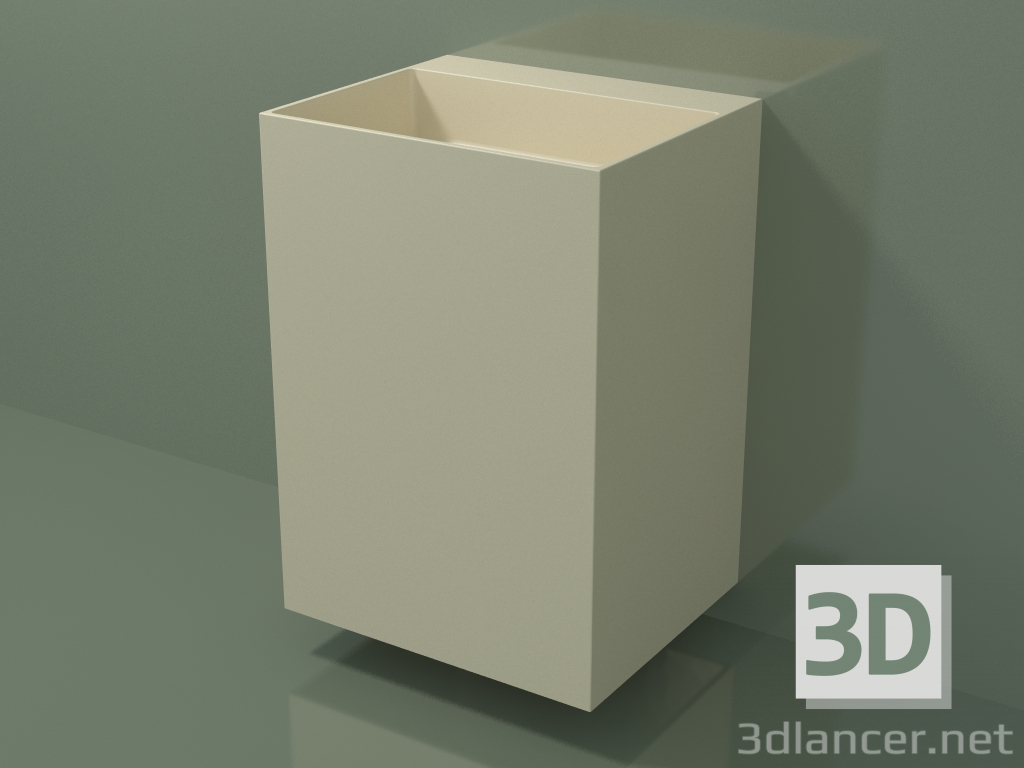 3d model Wall-mounted washbasin (03UN36303, Bone C39, L 60, P 50, H 85 cm) - preview