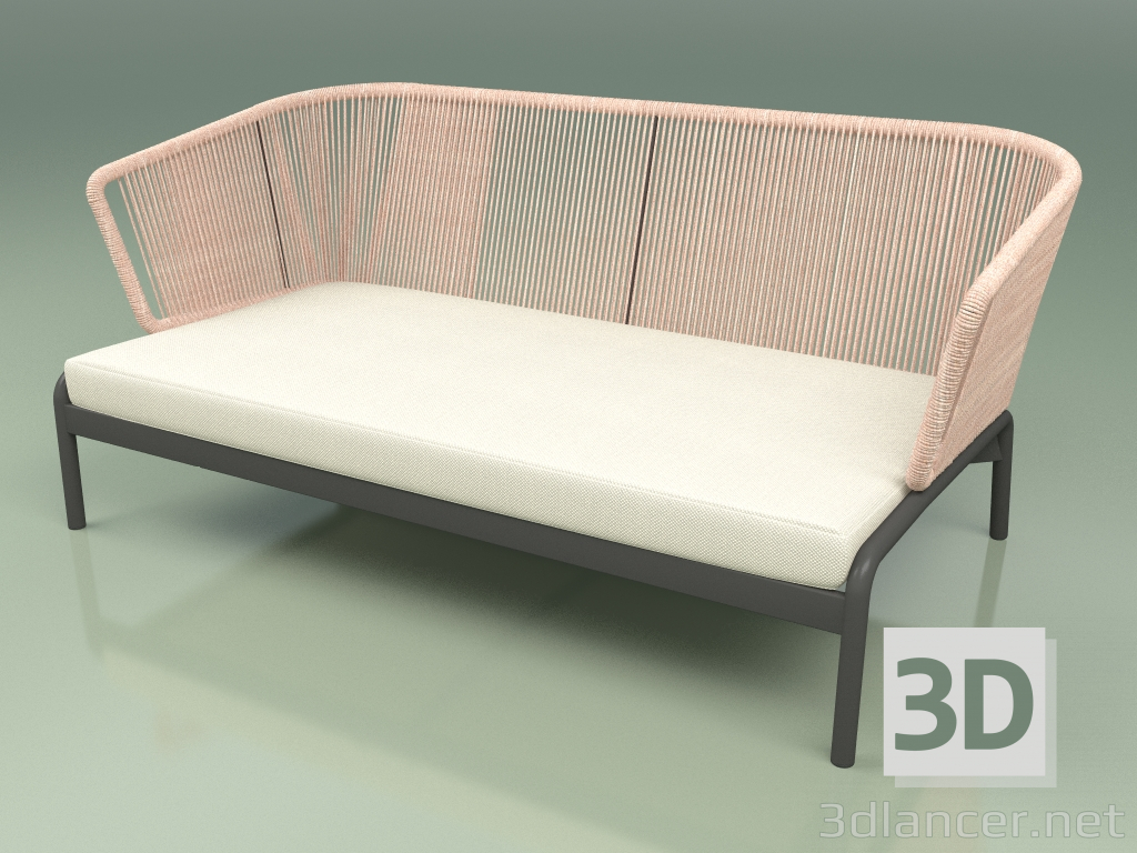 3d model Sofá 002 (Cordón 7mm Rosa) - vista previa