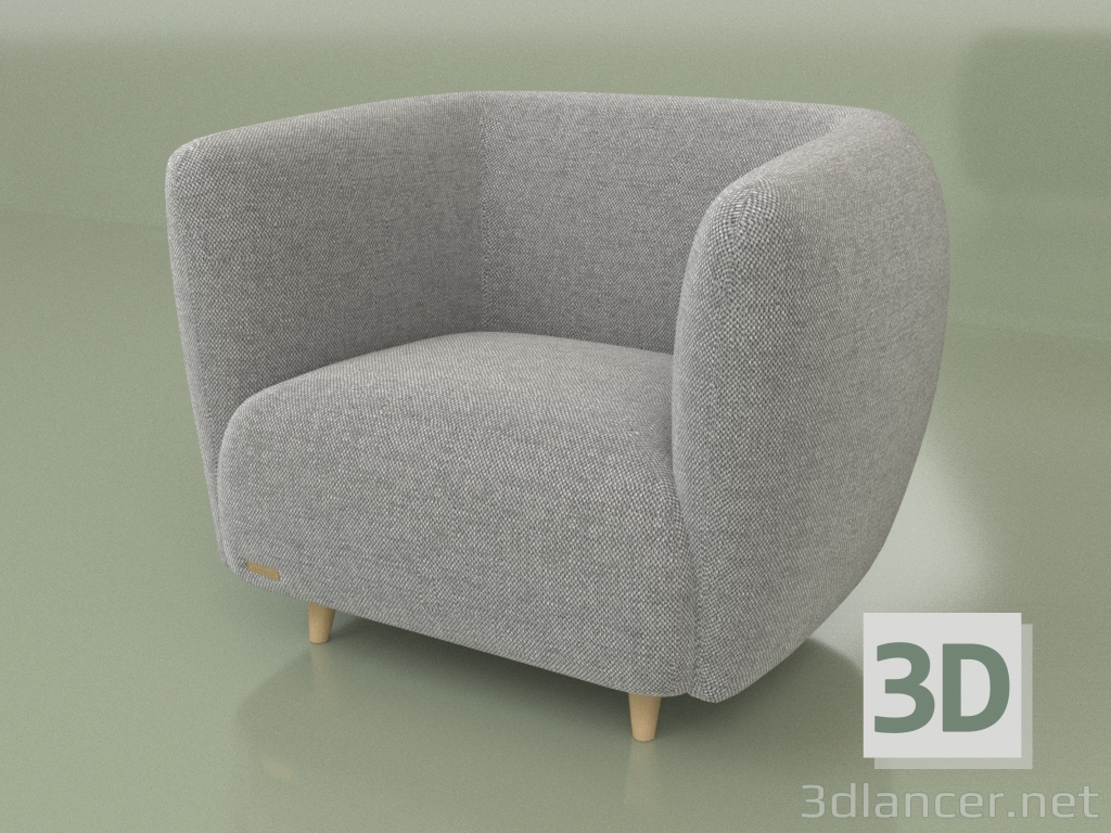 modèle 3D Fauteuil Kyoto - preview