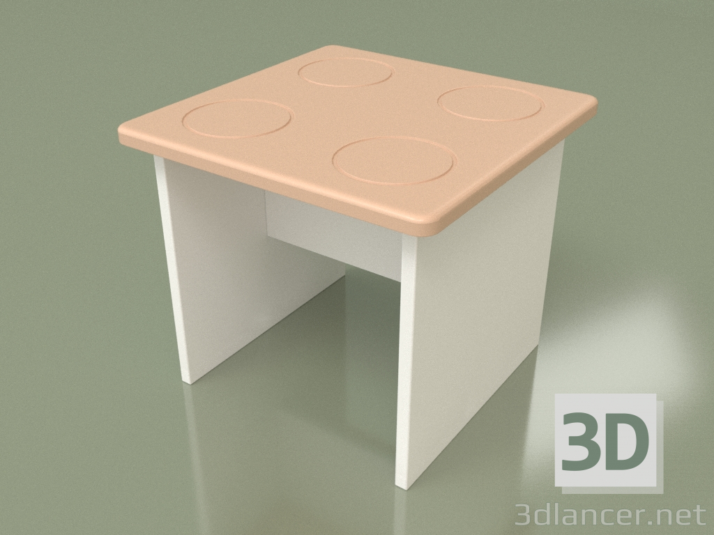 3D Modell Kinderhocker (Ingwer) - Vorschau