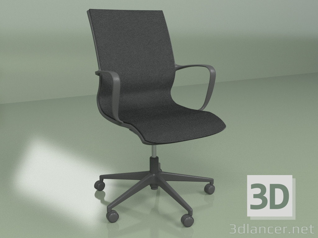 3d model Silla de oficina Vigo (gris) - vista previa