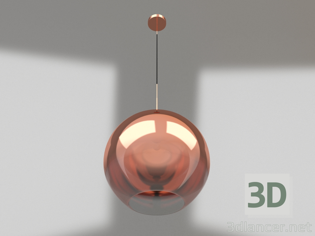 modèle 3D Suspension Sunrise transparente, roses. or (07565-30.32) - preview