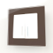 3d model Frame for 1 post Favorit (mocha, glass) - preview