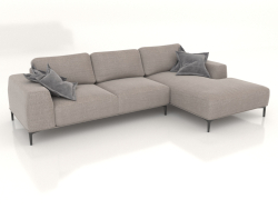 CLOUD-Sofa mit Ottomane (Polsteroption 1)