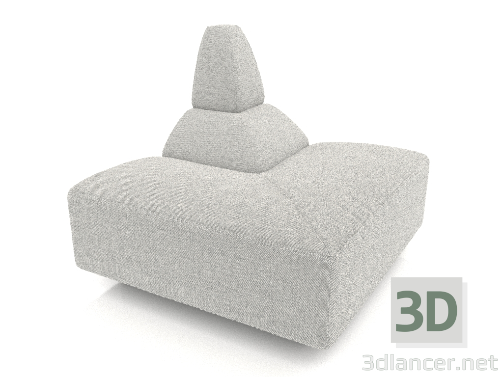 3d model Módulo de sofá (esquina exterior, 8 cm) - vista previa