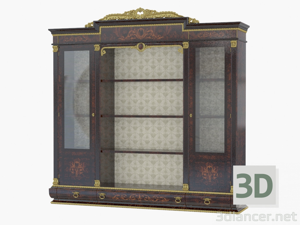 3d model Bookcase in the classical style 1607 - preview