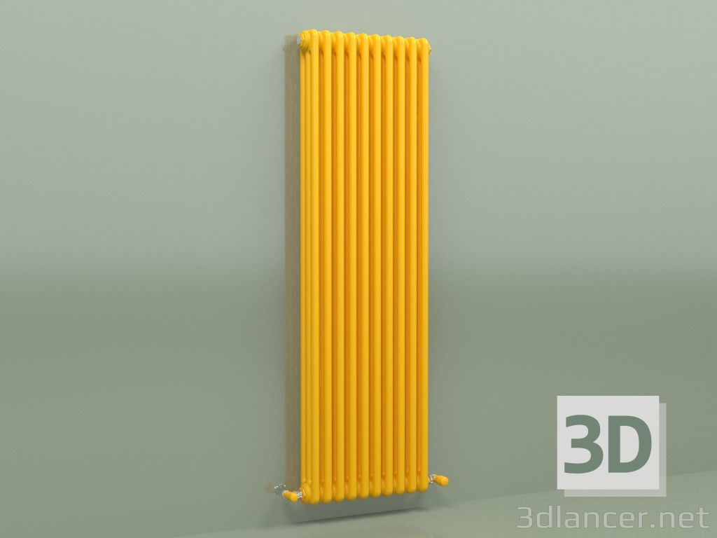 Modelo 3d Radiador TESI 3 (H 1500 10EL, amarelo melão - RAL 1028) - preview