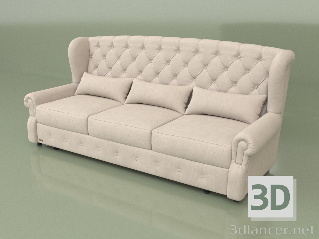 3D Modell Dreibettsofa Brüssel - Vorschau