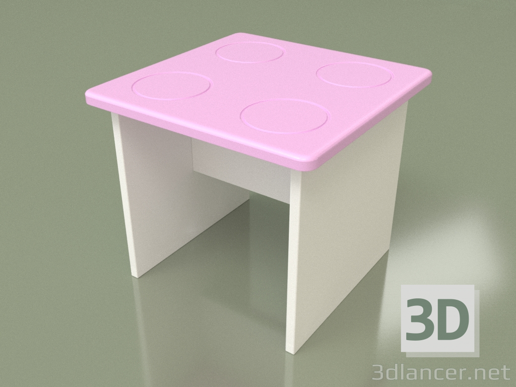 modèle 3D Tabouret pour enfants (Iris) - preview