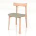 3d model Chair Nora upholstered in fabric (light) - preview