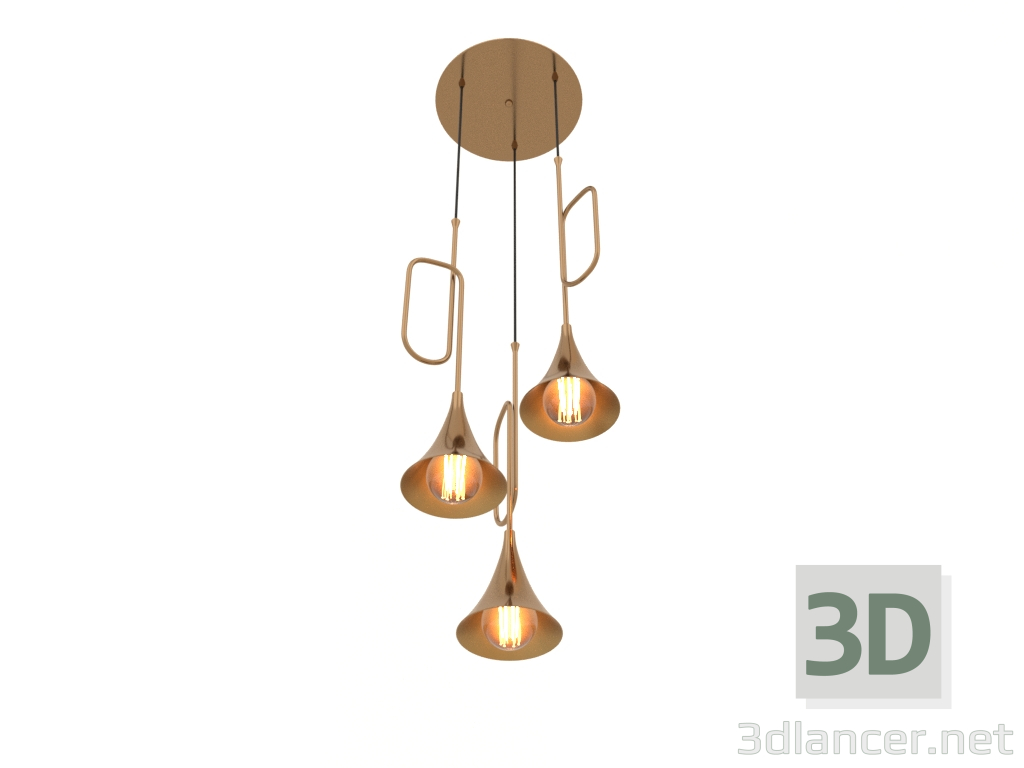 3d model Hanging chandelier (5896) - preview