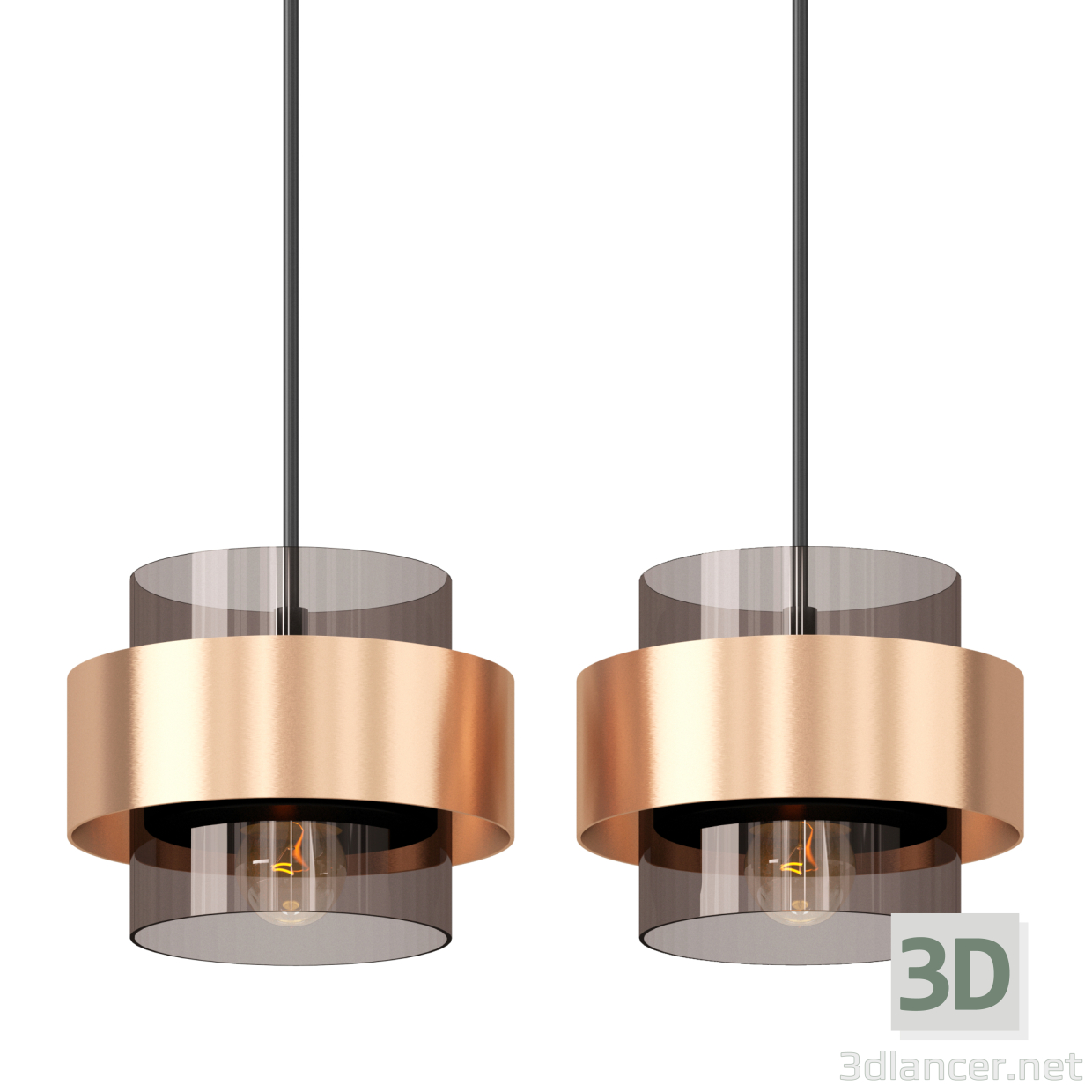 modèle 3D de Chevet Suspension Luxe acheter - rendu