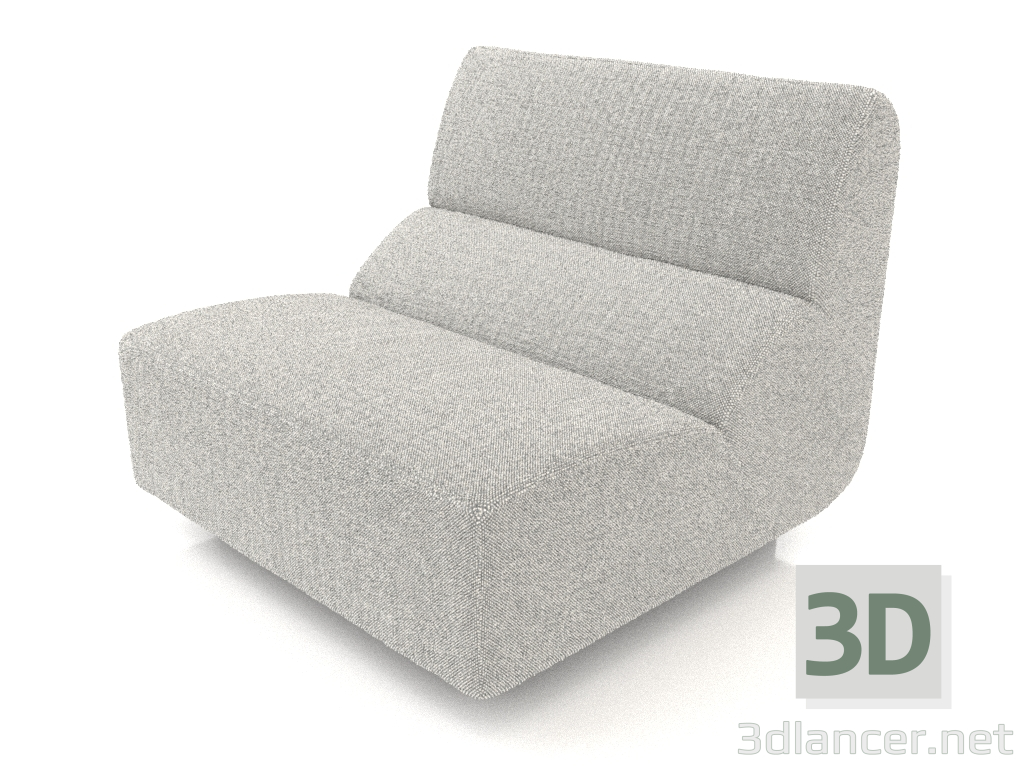 3D Modell Sofamodul 1-Sitzer (8cm) - Vorschau