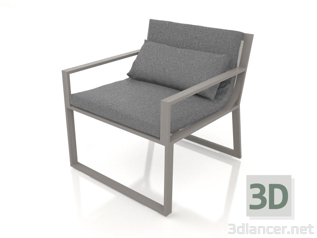 3d model Sillón club (gris cuarzo) - vista previa