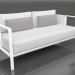 3d model 2-seater sofa (White) - preview