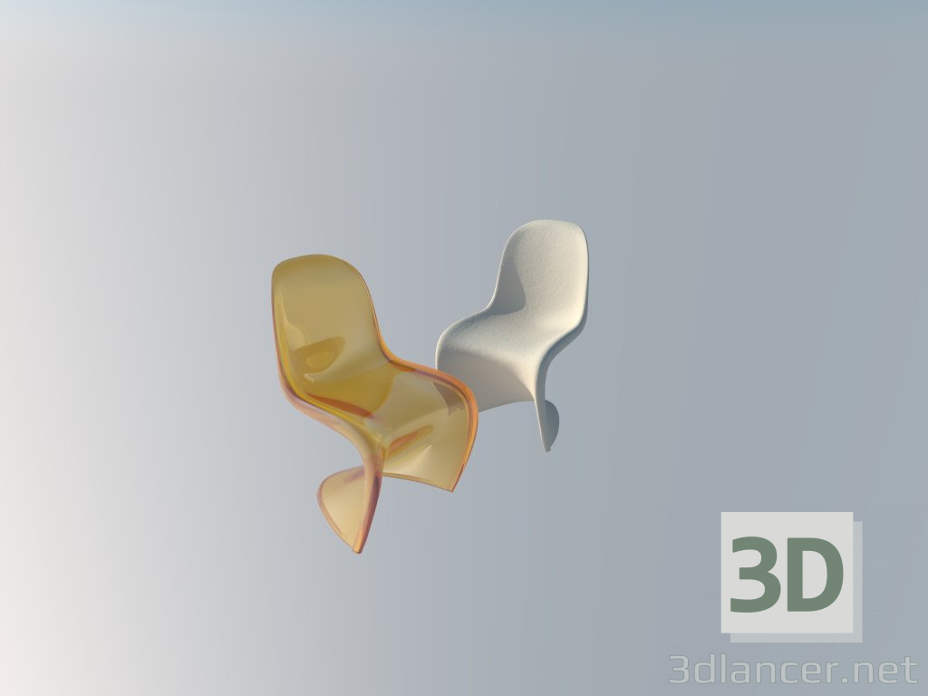 modello 3D Panton Chair - anteprima