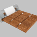 3d model Folding seat, plastic Vital (NIV 451P) - preview