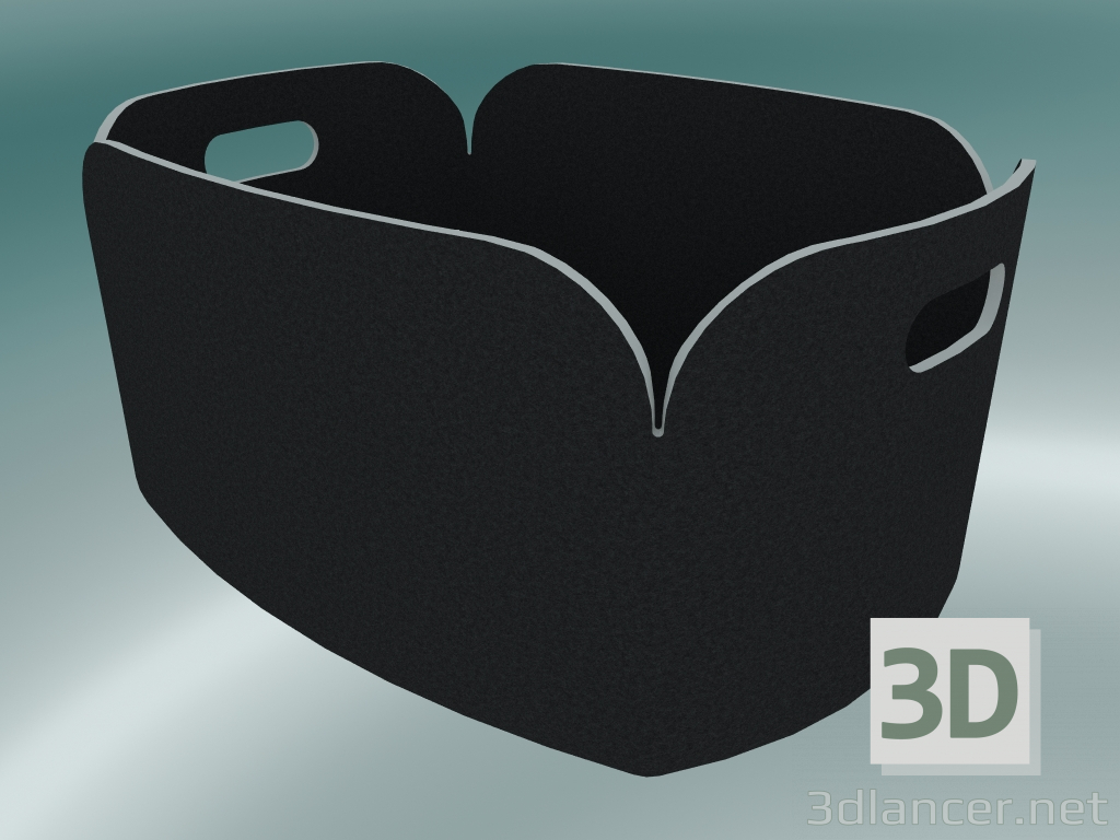 3d model Restaurar cesta (Black Melange) - vista previa