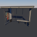 modello 3D di Fermata bus Modello 3D low-poly comprare - rendering