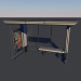 modello 3D di Fermata bus Modello 3D low-poly comprare - rendering