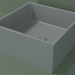 modello 3D Lavabo da appoggio (01UN11101, Silver Grey C35, L 36, P 36, H 16 cm) - anteprima