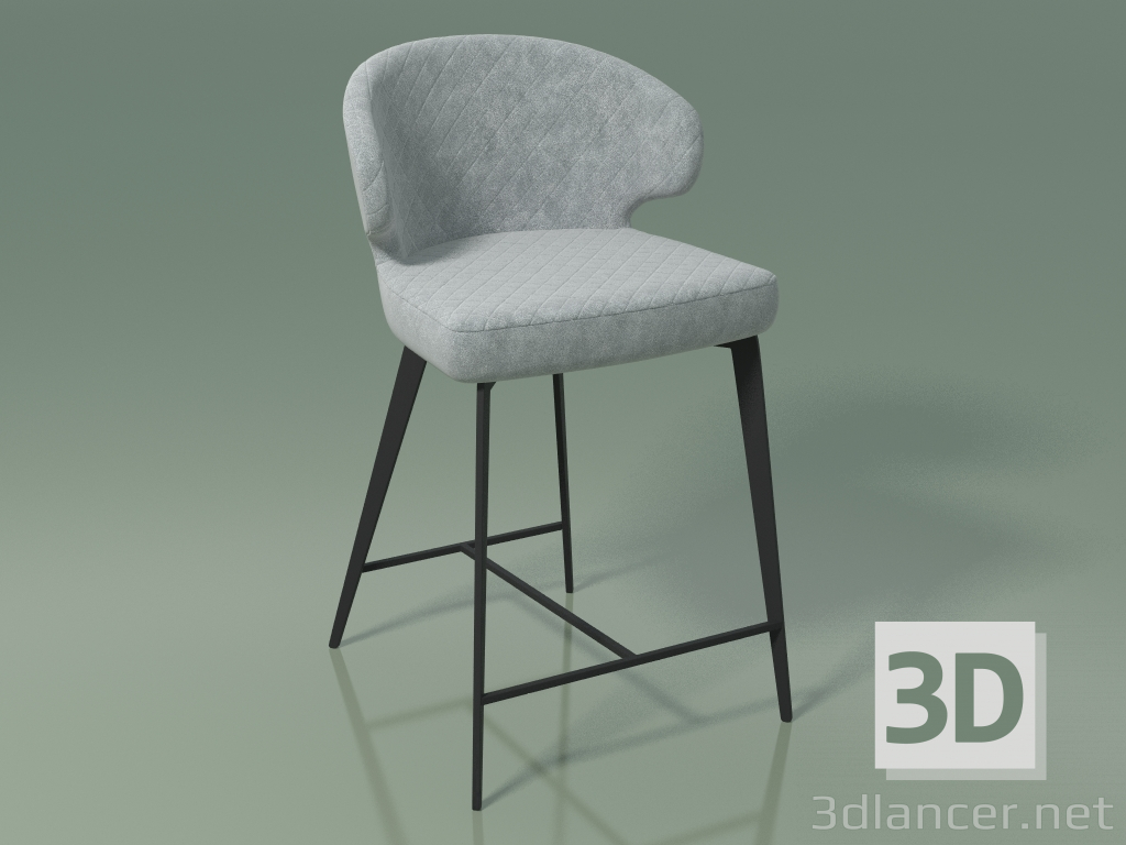 3d model Silla semi-bar Keen (111880, gris sombra) - vista previa