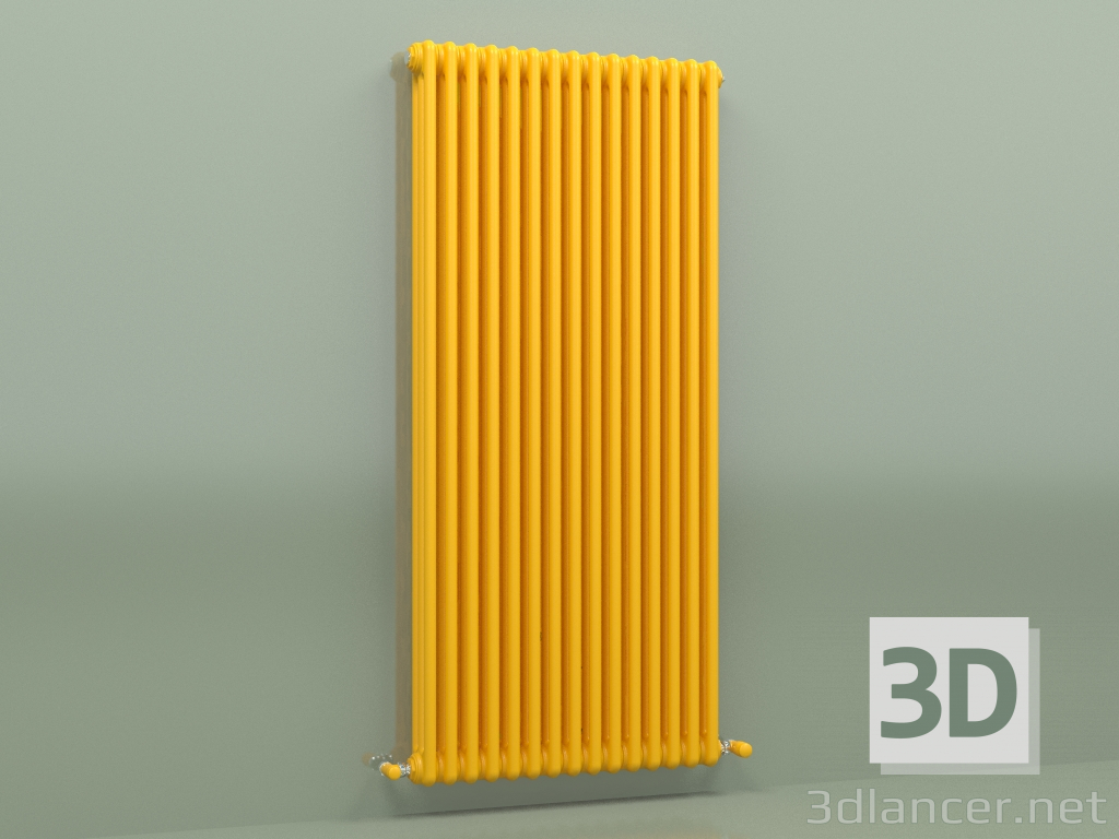 modèle 3D Radiateur TESI 3 (H 1500 15EL, Jaune melon - RAL 1028) - preview