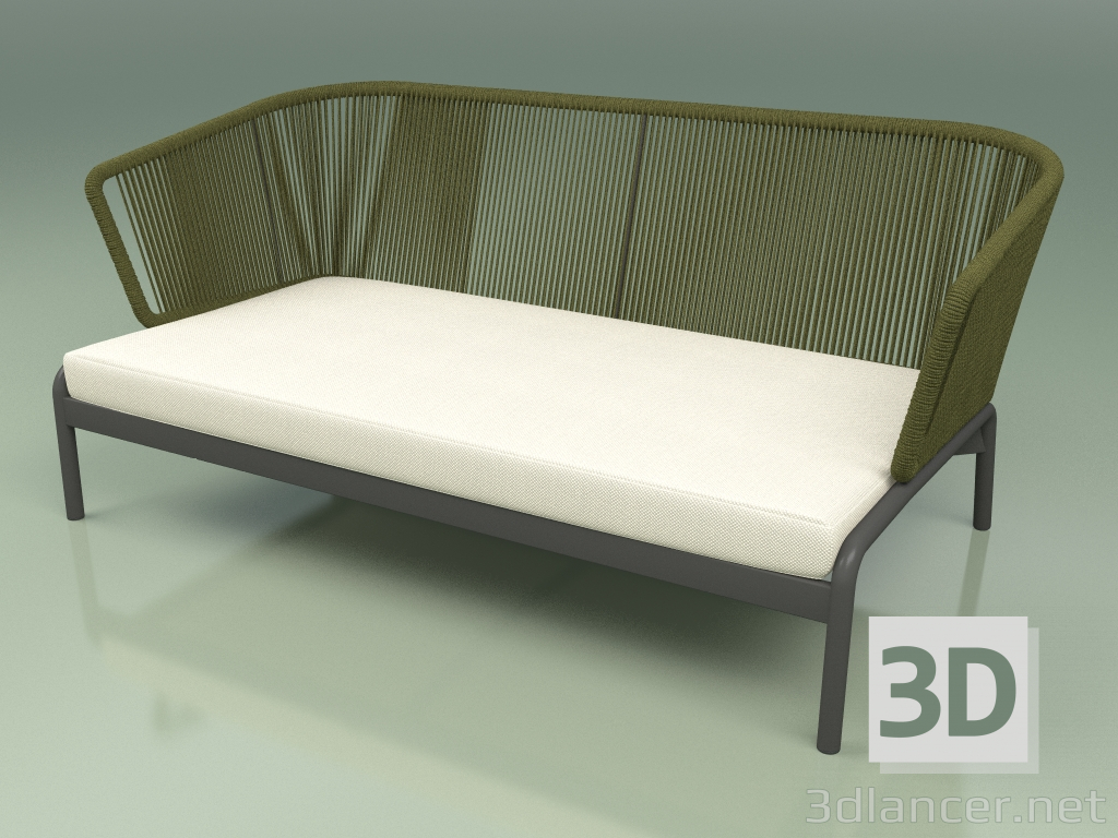 3D Modell Sofa 002 (Kordel 7mm Oliv) - Vorschau