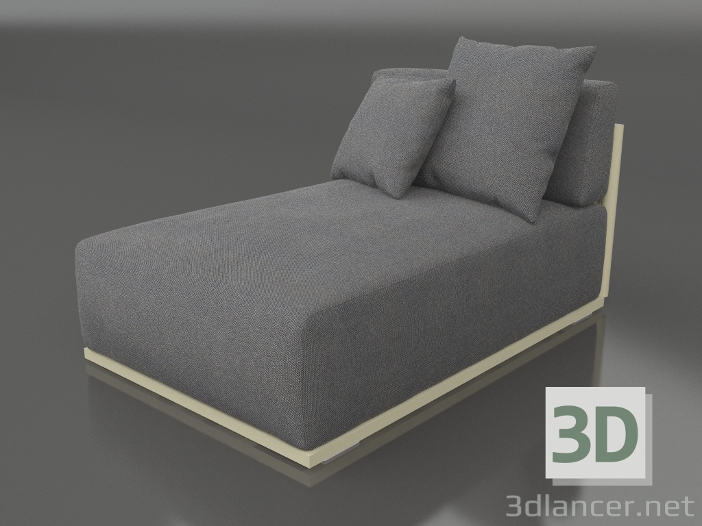 3d model Módulo sofá sección 5 (Oro) - vista previa