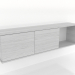 modèle 3D Étagère suspendue SHELF 7 (avec 1 section ouverte à droite) 1400 mm (blanc RAL 9010) - preview