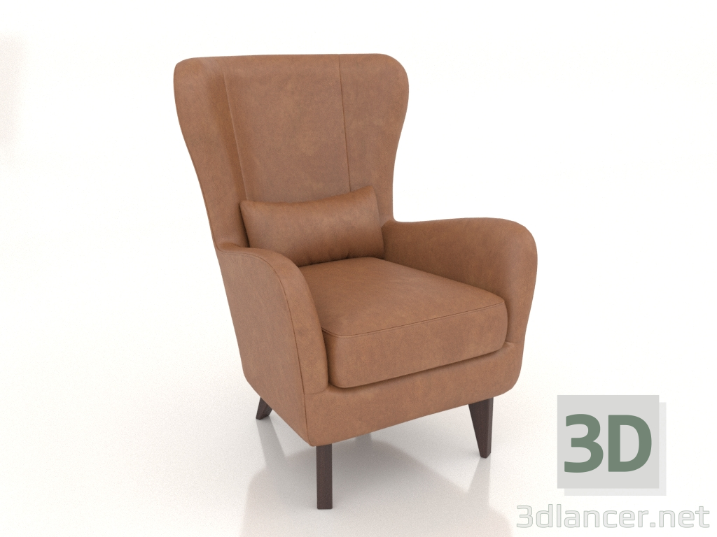 3d модель М'яке крісло Lawrence – превью