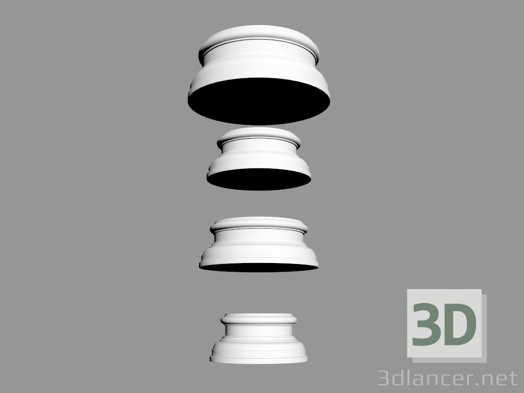 3D Modell Die Hauptstädte (KPT30, 26, 40, 22) - Vorschau