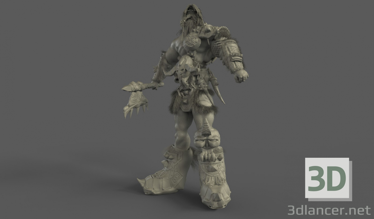 Modelo 3d Bárbaro - preview