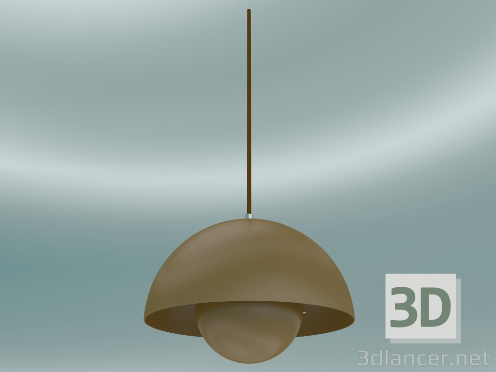 3d model Pendant lamp Flowerpot (VP1, Ø23cm, H 16cm, Mustard) - preview