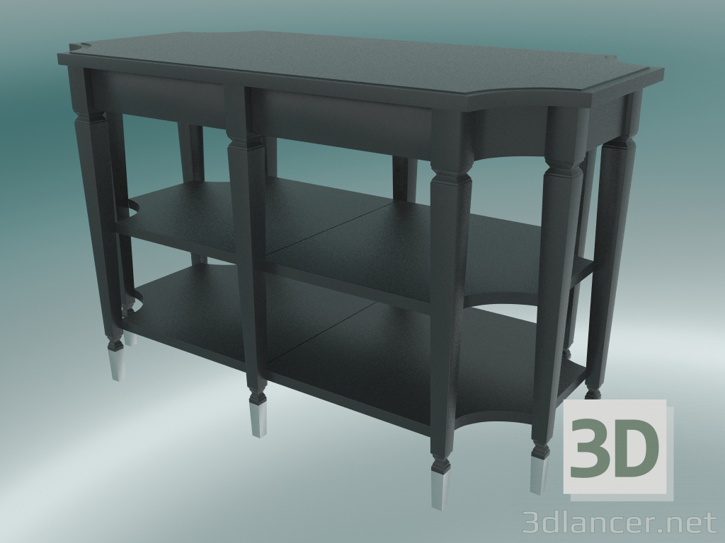 3D Modell Couchtisch Dresden (Schwarz-Braun) - Vorschau