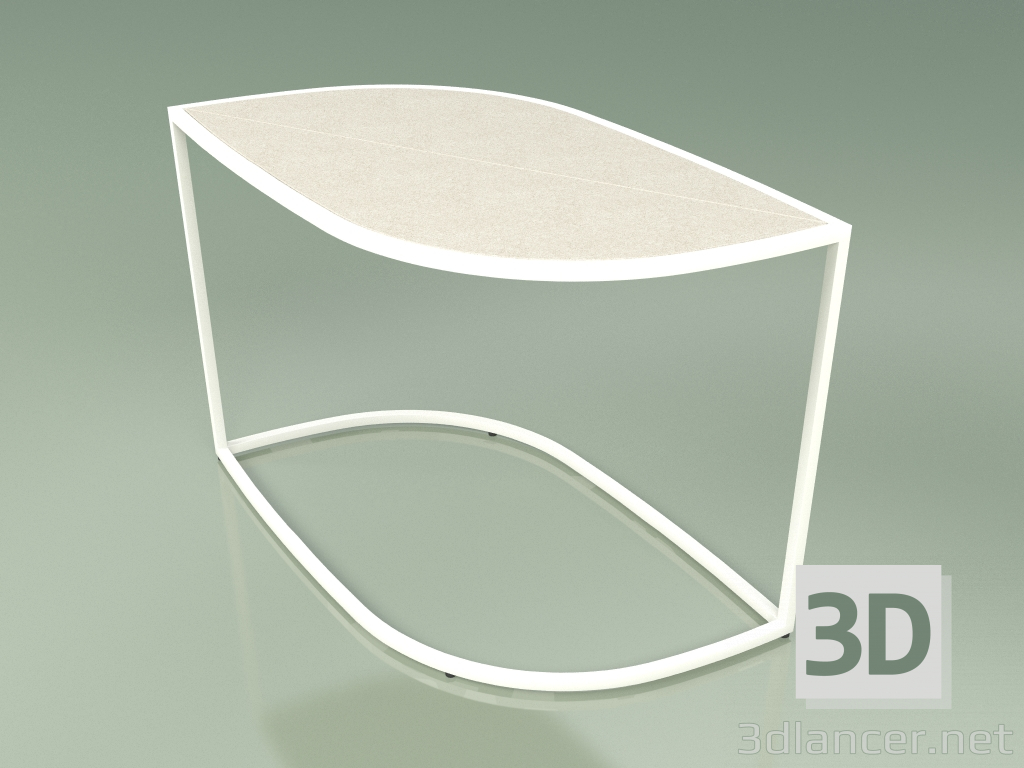 3D Modell Beistelltisch 001 (Gres Ivory, Metal Milk) - Vorschau