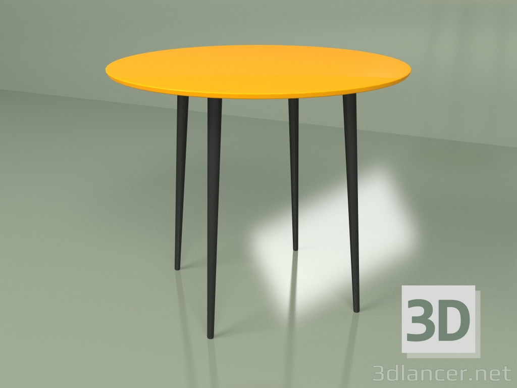 modello 3D Tavolo da cucina Sputnik 90 cm (arancione) - anteprima