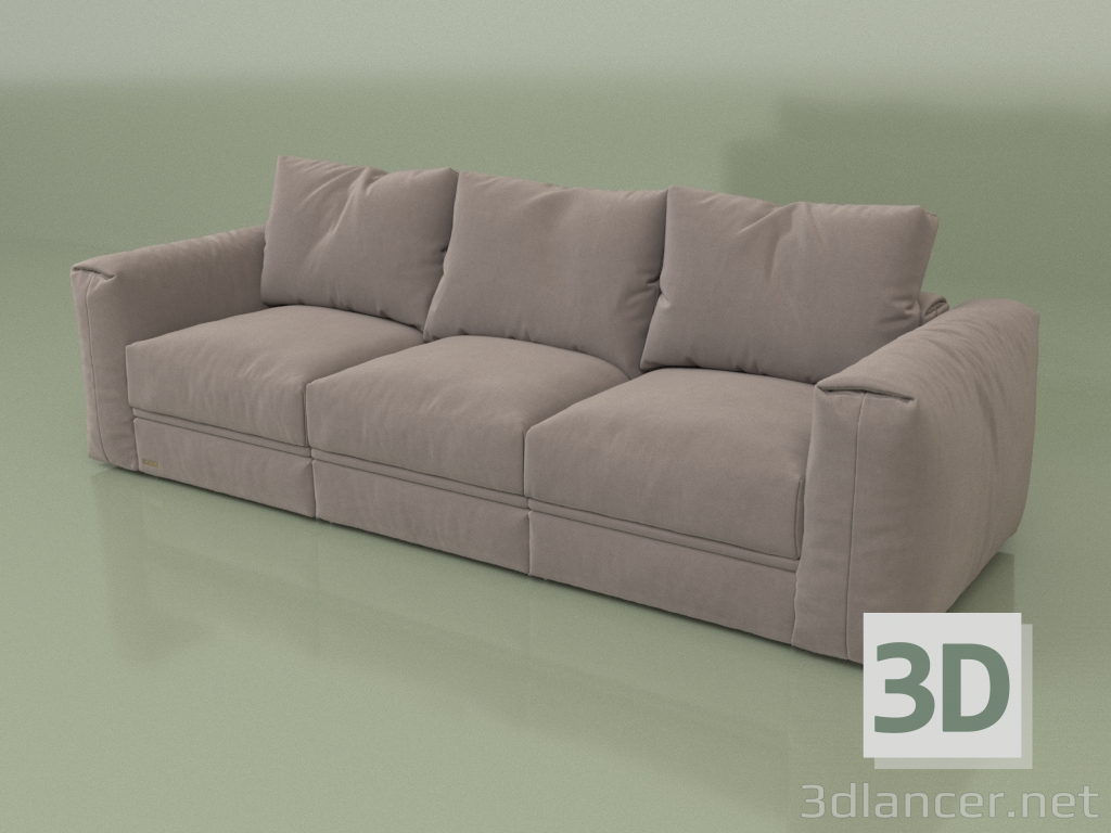 3d model Dallas three-seater sofa - preview