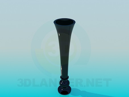 3D Modell Eine schmale Vase für Blumen - Vorschau