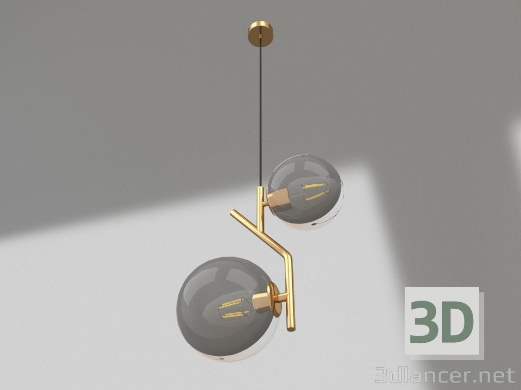 3d model Hanging chandelier Kiara (07603-2A) - preview