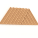 3d model 3D wall panel WEAVE (natural) - preview