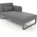 3d model Modular sofa, section 2 right, high back (Anthracite) - preview