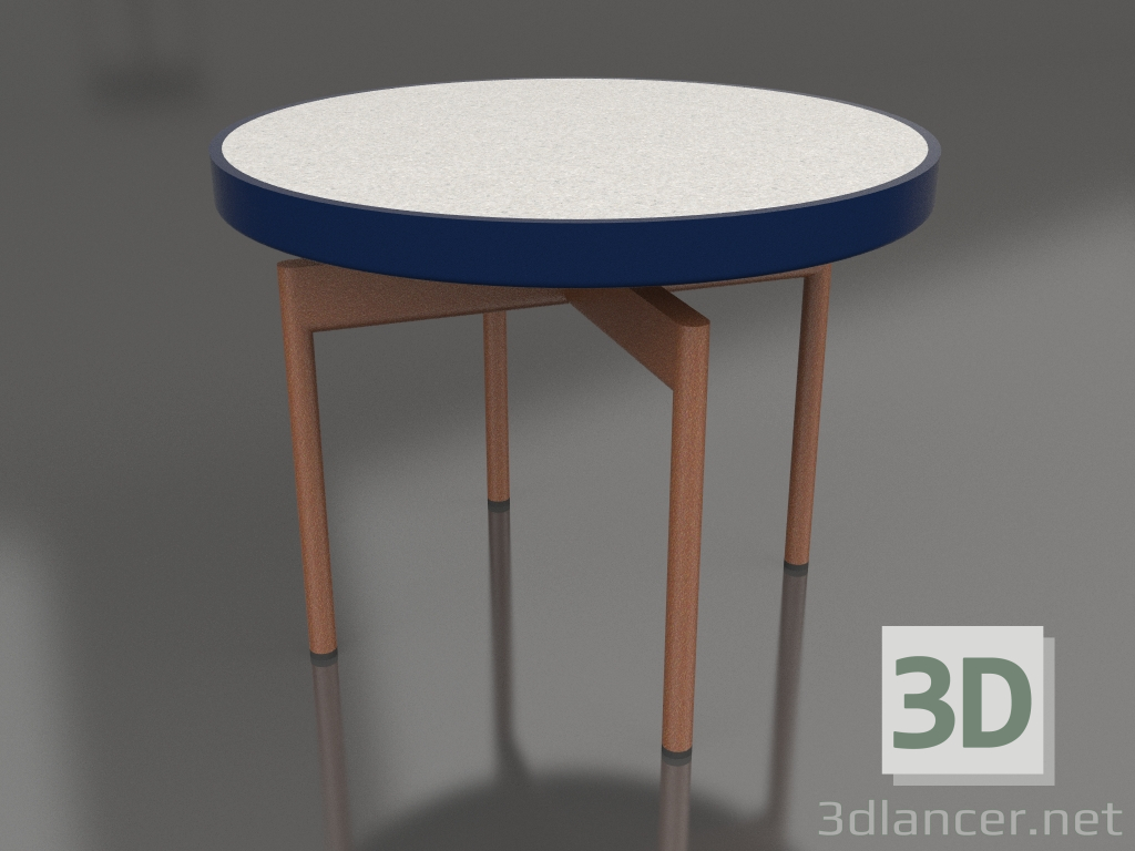 3d model Mesa de centro redonda Ø60 (Azul noche, DEKTON Sirocco) - vista previa