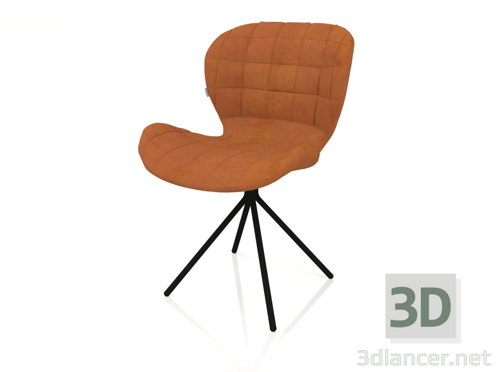 modello 3D Sedia OMG LL (Marrone) - anteprima