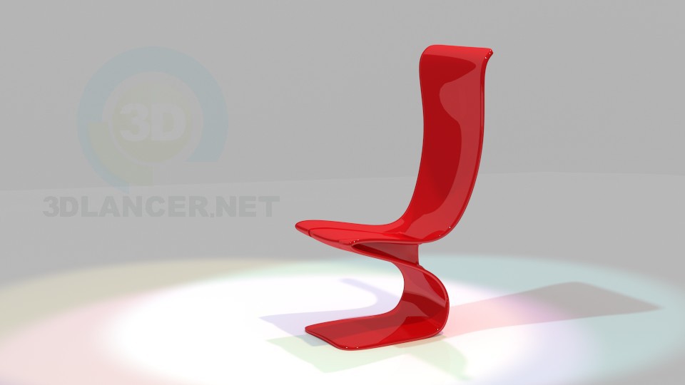 modello 3D Sedia - anteprima