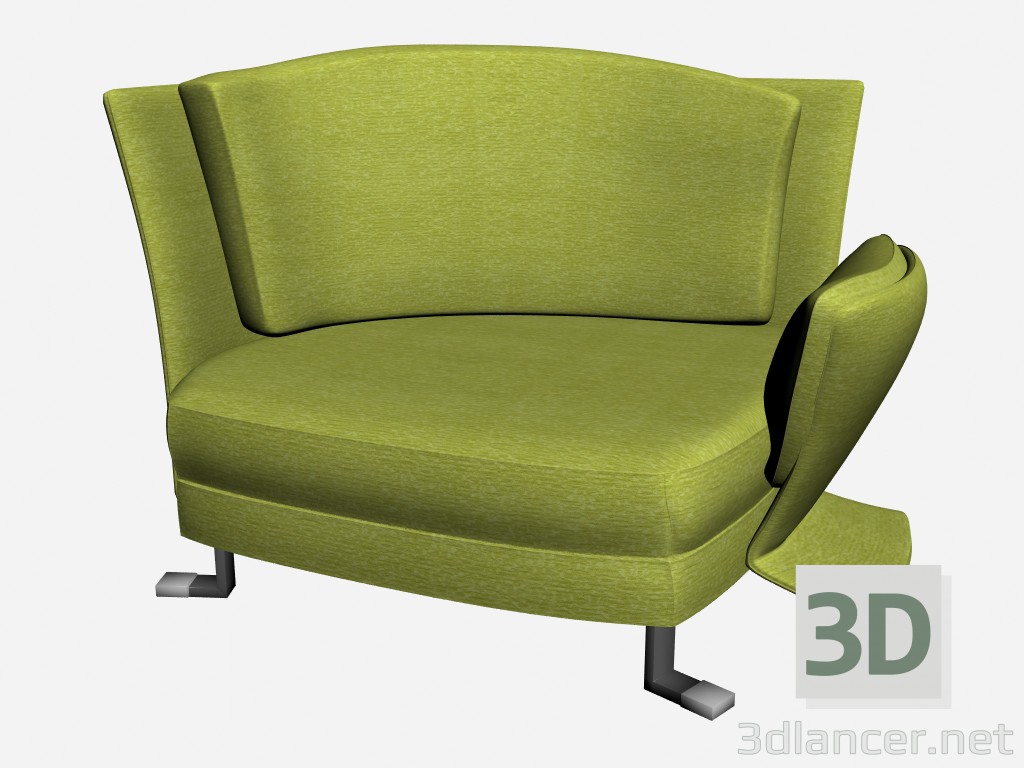 modèle 3D Fauteuil Régence 1 - preview